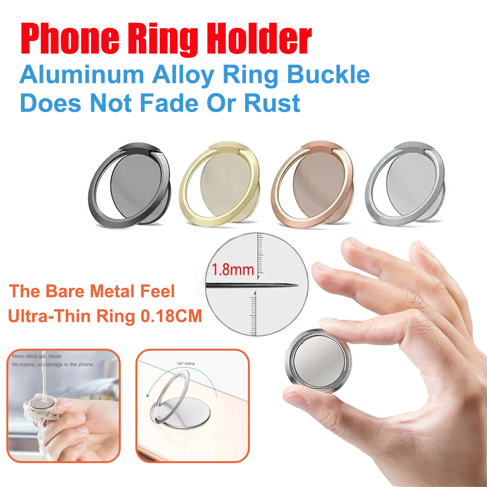 Phone Accessories And Gadgets - Suporte de anel de metal ultrafino